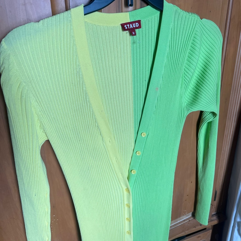 Staud shoko colorblock dress Size M - Picture 4 of 6
